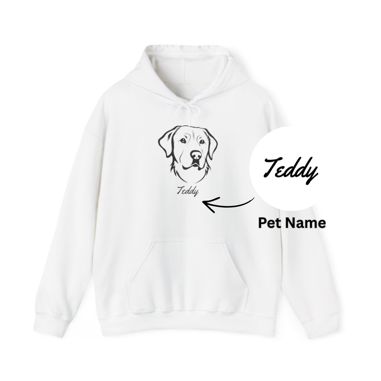 Custom Pet Memory Hoodie | Personalized Pet Portrait